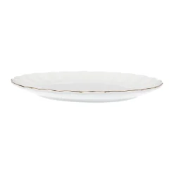 Lilly Tallerken 21cm Hvit m/Gullkant<NOVA Clearance