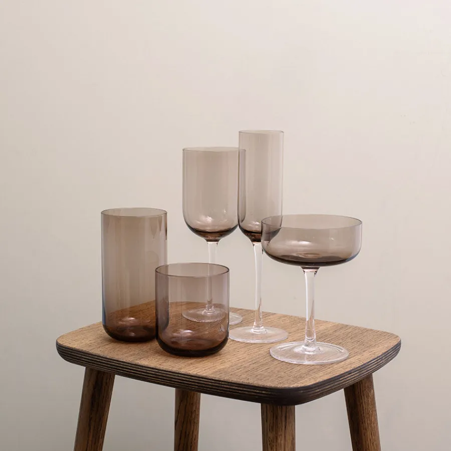 Nordic Champagneglass 20cl 4pk Brun Sotet<NOVA