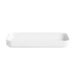 PLISSÉ TAPASFAT HVIT L24CM B12CM GIFTBOKS<PILLIVUYT