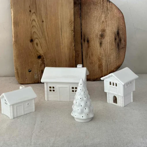 Porsgrunds Porselænsfabrik Juletre Telysholder 11cm<PORSGRUNDS PORSELÆNSFABRIK Sale