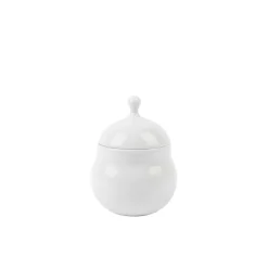 Porsgrunds Porselænsfabrik Bølge Hvitt Bonbonniere 12,5 cm<PORSGRUNDS PORSELÆNSFABRIK Outlet