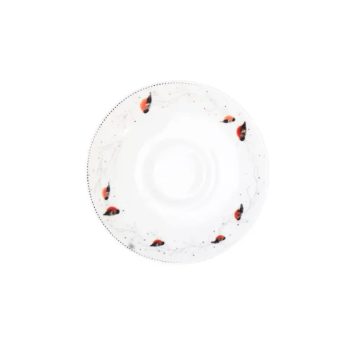 Porsgrunds Porselænsfabrik Dompap Kaffekopp 22 cl m/Skål 14 cm<PORSGRUNDS PORSELÆNSFABRIK Sale