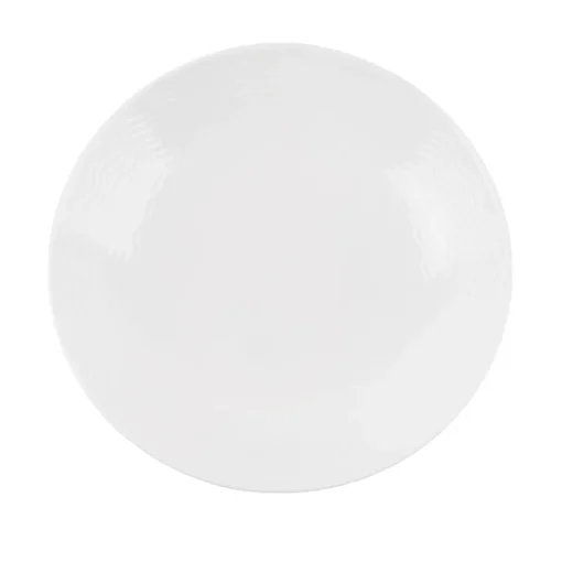 Porsgrunds Porselænsfabrik Bølge Hvitt Dyp Tallerken 24 cm<PORSGRUNDS PORSELÆNSFABRIK Outlet