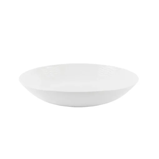 Porsgrunds Porselænsfabrik Bølge Hvitt Dyp Tallerken 24 cm<PORSGRUNDS PORSELÆNSFABRIK Outlet