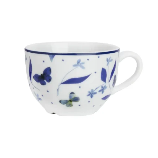 Porsgrunds Porselænsfabrik Bluebird Butterfly Kopp med Skål 23 cl<PORSGRUNDS PORSELÆNSFABRIK Outlet