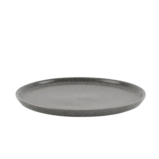 Porsgrunds Porselænsfabrik Natur Asjett m/kant 21cm Mørk Granitt<PORSGRUNDS PORSELÆNSFABRIK Clearance