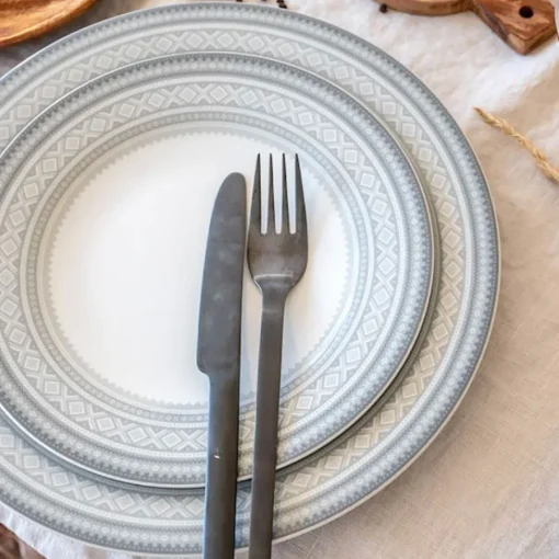 Porsgrunds Porselænsfabrik Marius Tallerken Flat 28 cm Grå 4pk<PORSGRUNDS PORSELÆNSFABRIK Outlet