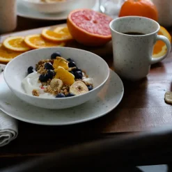 Porsgrunds Porselænsfabrik Natur Dyp Tallerken 16cm Lys Granitt<PORSGRUNDS PORSELÆNSFABRIK Hot