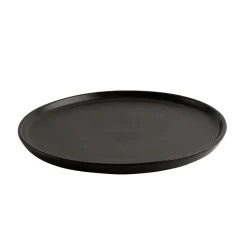 Porsgrunds Porselænsfabrik Natur Asjett m/kant 21cm Matt Sort<PORSGRUNDS PORSELÆNSFABRIK Outlet