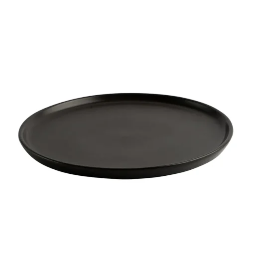 Porsgrunds Porselænsfabrik Natur Asjett m/kant 21cm Matt Sort<PORSGRUNDS PORSELÆNSFABRIK Outlet