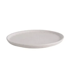Porsgrunds Porselænsfabrik Natur Asjett m/kant 21cm Lys Granitt<PORSGRUNDS PORSELÆNSFABRIK New