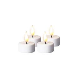 Porsgrunds Porselænsfabrik Nordic Light LED Telys 4pk m/Batteri<PORSGRUNDS PORSELÆNSFABRIK Best