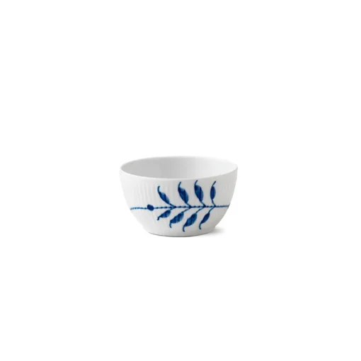 Blå Mega Riflet Sukkerskål 10cl<ROYAL COPENHAGEN Best