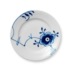 Blå Mega Riflet Asjett 17cm Nr.6<ROYAL COPENHAGEN Online