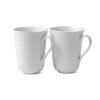 Hvit Riflet Krus 33cl 2pk<ROYAL COPENHAGEN