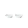 Hvit Riflet Dip Skåler 9cl 2pk<ROYAL COPENHAGEN