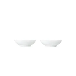 Hvit Riflet Dip Skåler 9cl 2pk<ROYAL COPENHAGEN