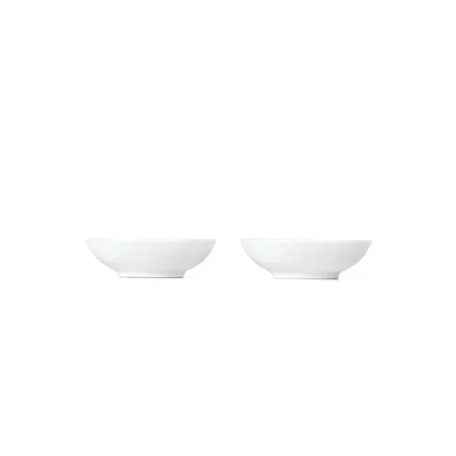 Hvit Riflet Dip Skåler 9cl 2pk<ROYAL COPENHAGEN