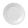 Hvit Riflet Tallerken 27cm<ROYAL COPENHAGEN New