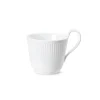Hvit Riflet Kopp m/Høy Hank 24cl<ROYAL COPENHAGEN Best