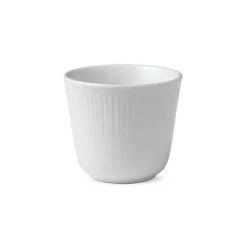 Hvit Riflet Termokopp 26cl<ROYAL COPENHAGEN Discount