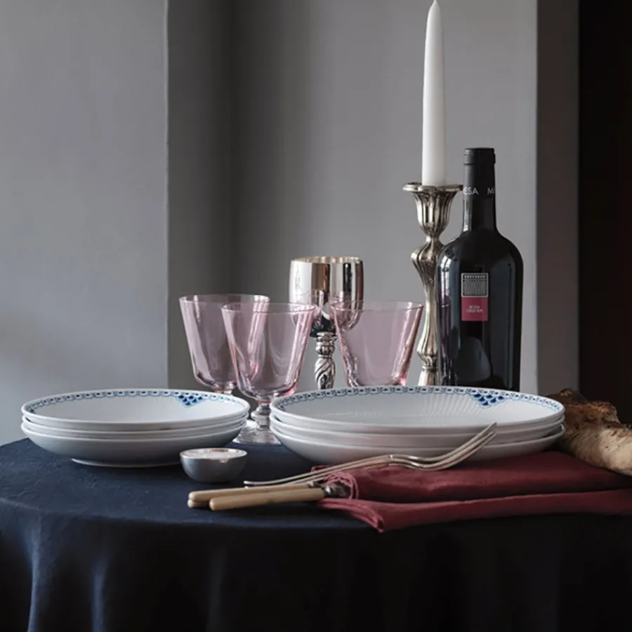 Prinsesse Blå Dyp Tallerken 25cm<ROYAL COPENHAGEN