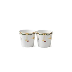 Stjerne Riflet Jul Serveringskopp 2 pk<ROYAL COPENHAGEN Outlet