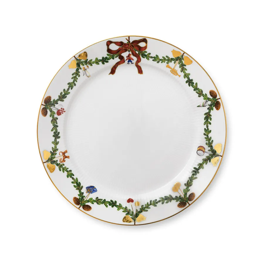 Stjerneriflet Jul Tallerken 27cm<ROYAL COPENHAGEN Outlet