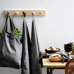 Södahl Chambray Organic Brødpose 44cm Sort<SÖDAHL New