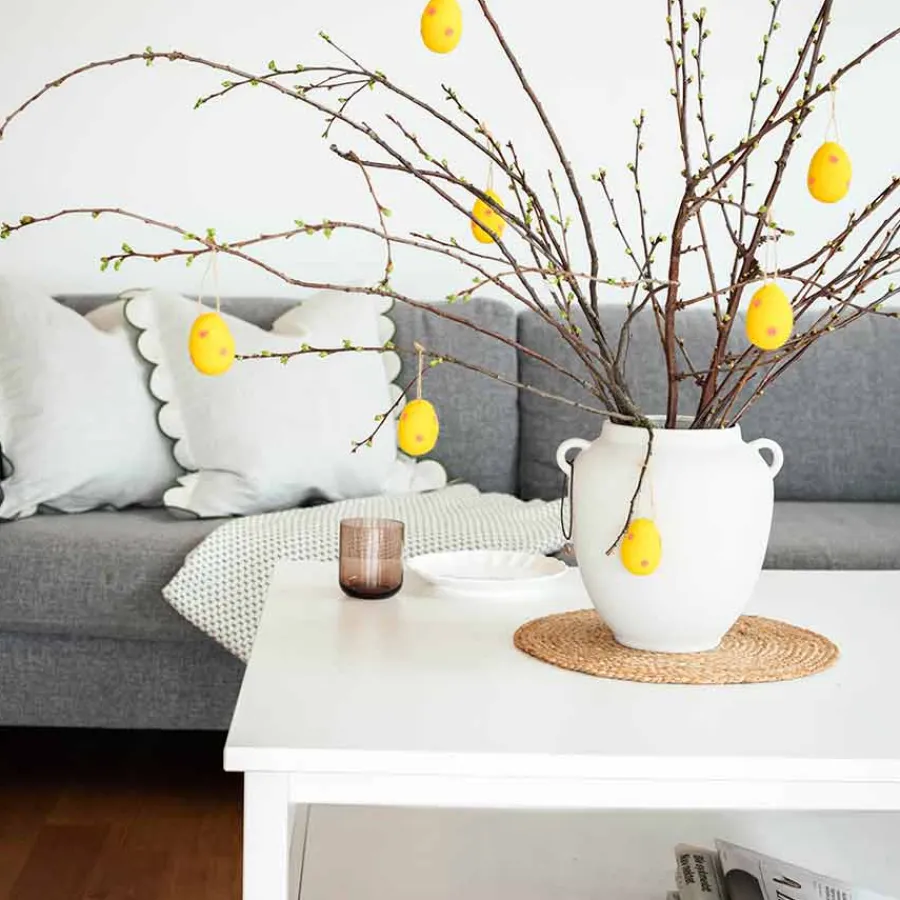 Easter Collection Tovet Egg Ull 4x4cm 4pk<SEASONS Hot