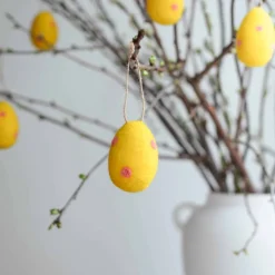 Easter Collection Tovet Egg Ull 4x4cm 4pk<SEASONS Hot