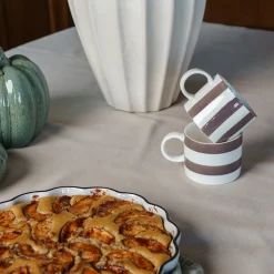 Fall Collection Krus 28cm Stående Striper Burgunder<SEASONS