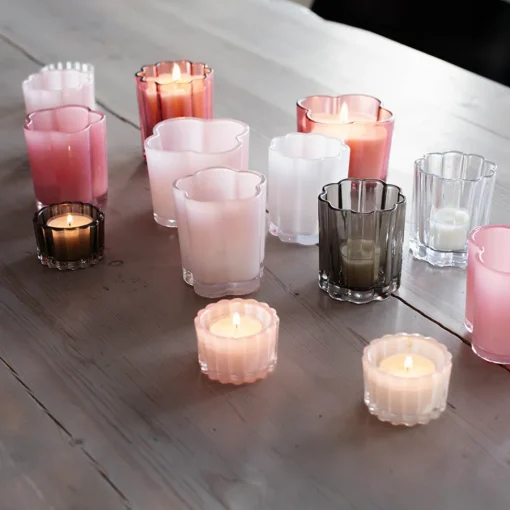 Love Collection Lyslykt Blomst 8x8,5cm Rosa<SEASONS Discount