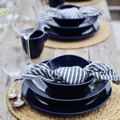 Sense Cobalt Tallerken 28cm 4pk<PORSGRUNDS PORSELÆNSFABRIK New