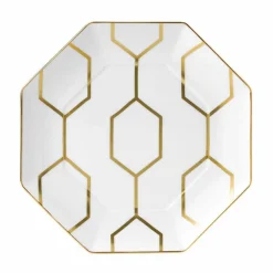 Arris asjett Oktagonal 23cm hvit<WEDGWOOD Discount