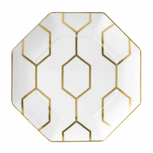 Arris asjett Oktagonal 23cm hvit<WEDGWOOD Discount