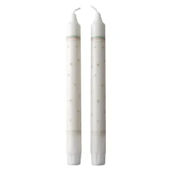 Wik & Walsøe Julemorgen Kronelys 2pk<WIK & WALSØE New