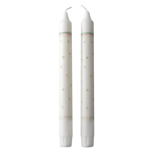 Wik & Walsøe Julemorgen Kronelys 2pk<WIK & WALSØE New